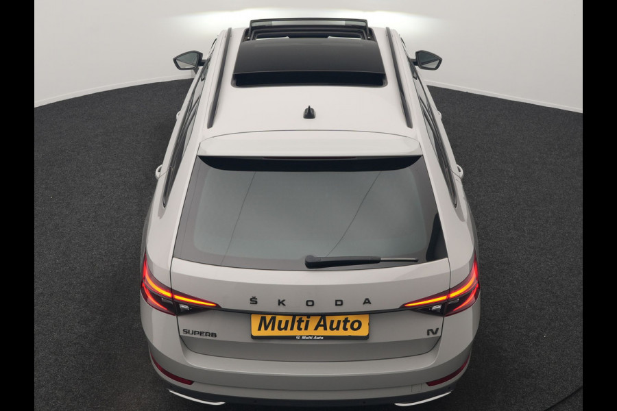 Škoda Superb Combi 1.4 TSI iV Sportline Business PHEV 218pk Dealer O.H. | Trekhaak Af Fabriek | Panodak | Adaptive Cruise | Canton Audio | 360 Camera | Alcantara Sportstoelen Memory & Verwarmd | Sfeerverlichting | Blis | Keyless | Plug In Hybrid |