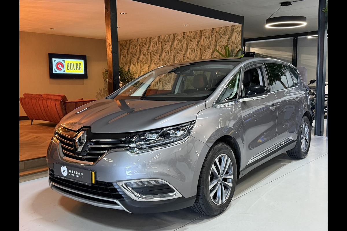 Renault Espace 1.8 TCe Initiale Paris 7P.|Trekhaak|Pano|Carplay|Head-Up|Adaptieve Cruise|Camera|Lane Assist|Leder|Rijklaar