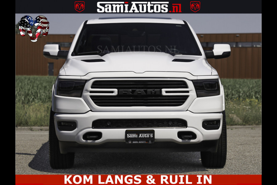 Dodge Ram SPORT V8 5.7 402PK | Krachtige Hemi | Panorama Dak | 12' Scherm Comfortabele Dubbele Cabine met Royale 5 Zitplaatsen | NIEUW EN BPM vrij | Nu Leverbaar uit Voorraad | Nr 2529 - 1277 |