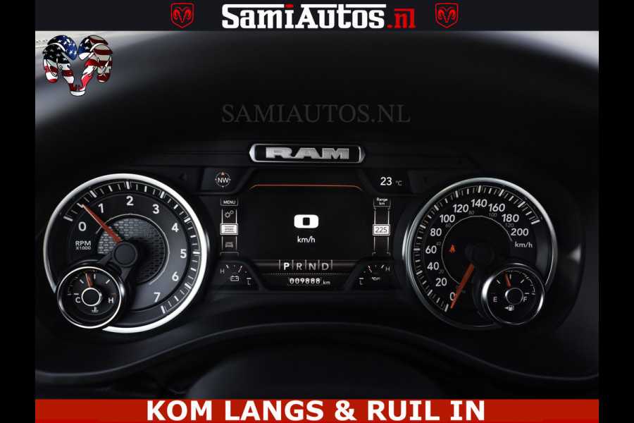 Dodge Ram SPORT V8 5.7 402PK | Krachtige Hemi | Panorama Dak | 12' Scherm Comfortabele Dubbele Cabine met Royale 5 Zitplaatsen | NIEUW EN BPM vrij | Nu Leverbaar uit Voorraad | Nr 2529 - 1277 |