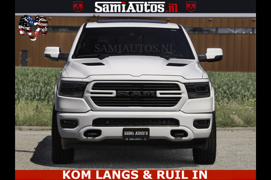 Dodge Ram SPORT V8 5.7 402PK | Krachtige Hemi | Panorama Dak | 12' Scherm Comfortabele Dubbele Cabine met Royale 5 Zitplaatsen | NIEUW EN BPM vrij | Nu Leverbaar uit Voorraad | Nr 2529 - 1277 |