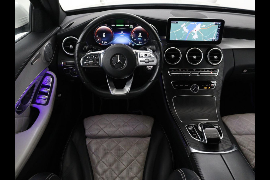 Mercedes-Benz C-Klasse Estate 300 e Business Solution AMG Limited | Panoramadak | Leder Exclusief | Burmester Surround | Stoelverwarming | Camera | Carplay | Dodehoek detectie | Navigatie | Full LED