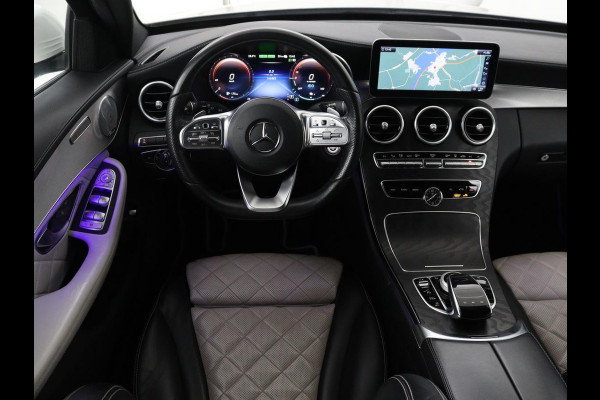 Mercedes-Benz C-Klasse Estate 300 e Business Solution AMG Limited | Panoramadak | Leder Exclusief | Burmester Surround | Stoelverwarming | Camera | Carplay | Dodehoek detectie | Navigatie | Full LED