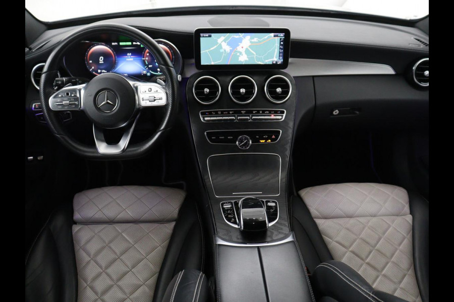 Mercedes-Benz C-Klasse Estate 300 e Business Solution AMG Limited | Panoramadak | Leder Exclusief | Burmester Surround | Stoelverwarming | Camera | Carplay | Dodehoek detectie | Navigatie | Full LED