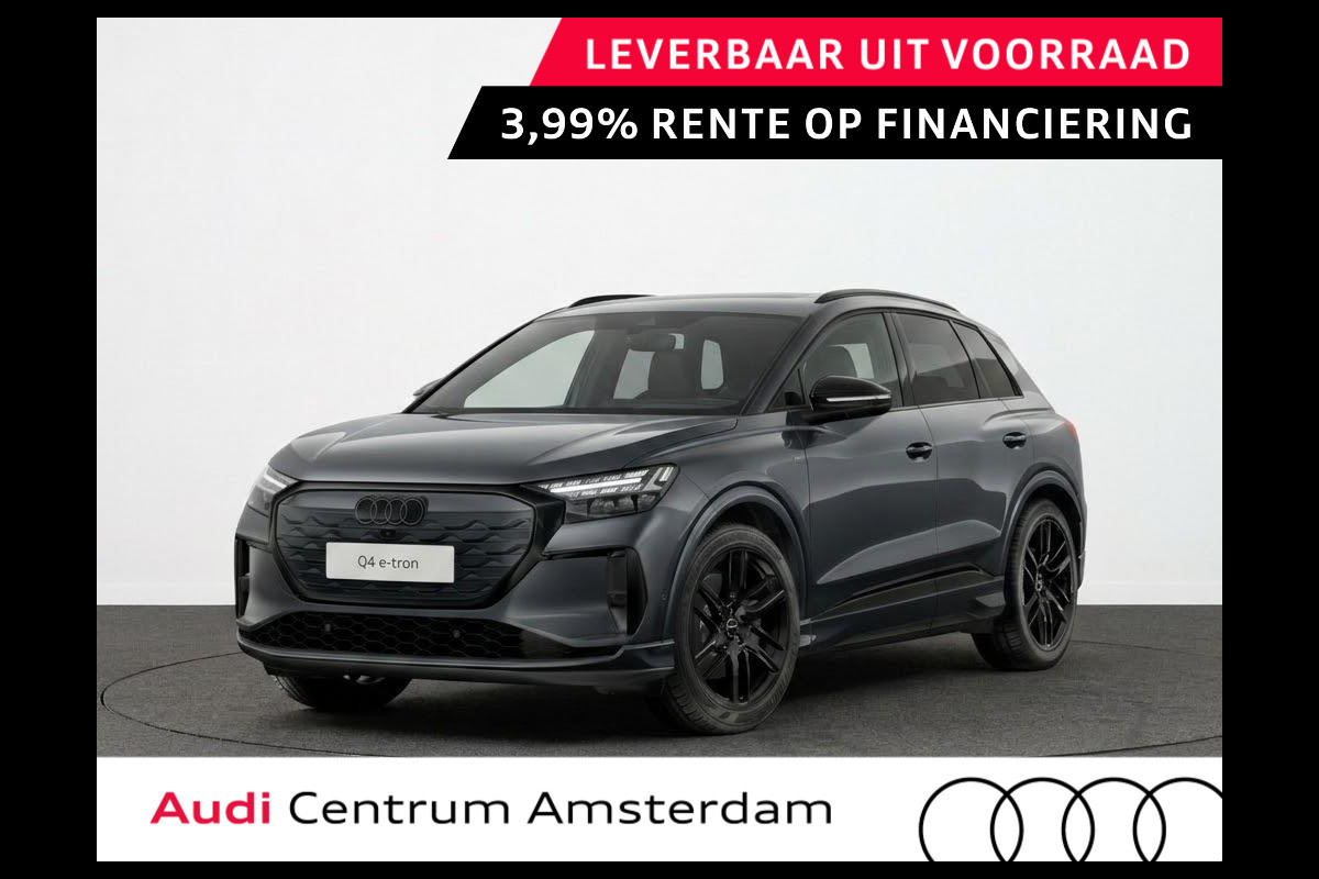 Audi Q4 e-tron S edition Quattro 82KWh 340 pk | Techniekpakket Pro | elektrische stoelen | Glazen panoramadak | head-up display  |