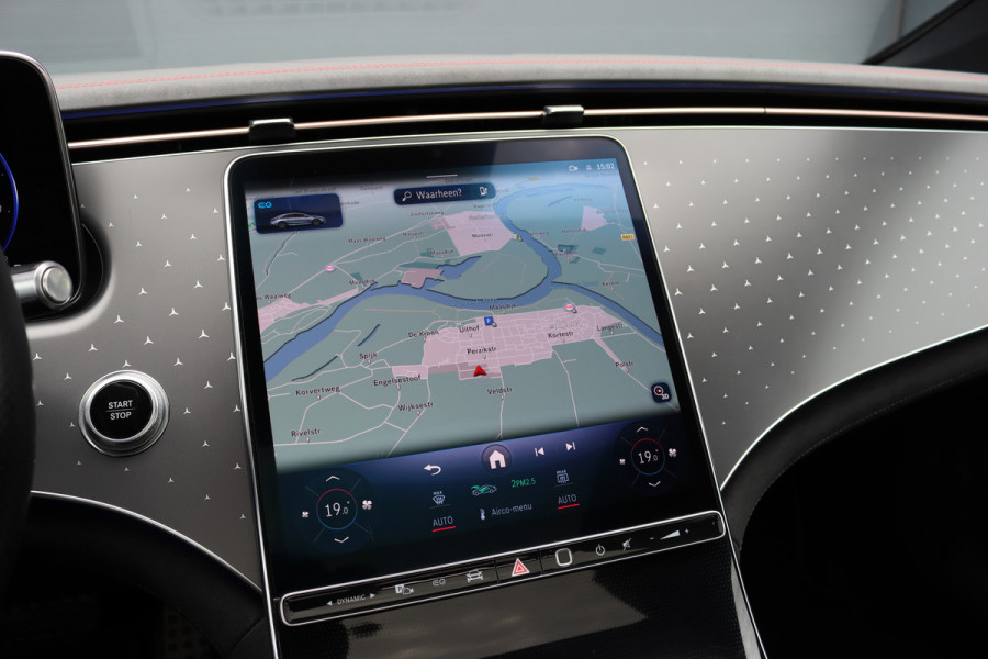 Mercedes-Benz EQS 450+ AMG Line Premium+ 108 kWh | SoH 98,58% | Luchtvering | Achterasbesturing | Distronic+ | Burmester | Stoelventilatie | Massage | Digital Light | Panoramadak | HUD | Verwarmd Stuurwiel |