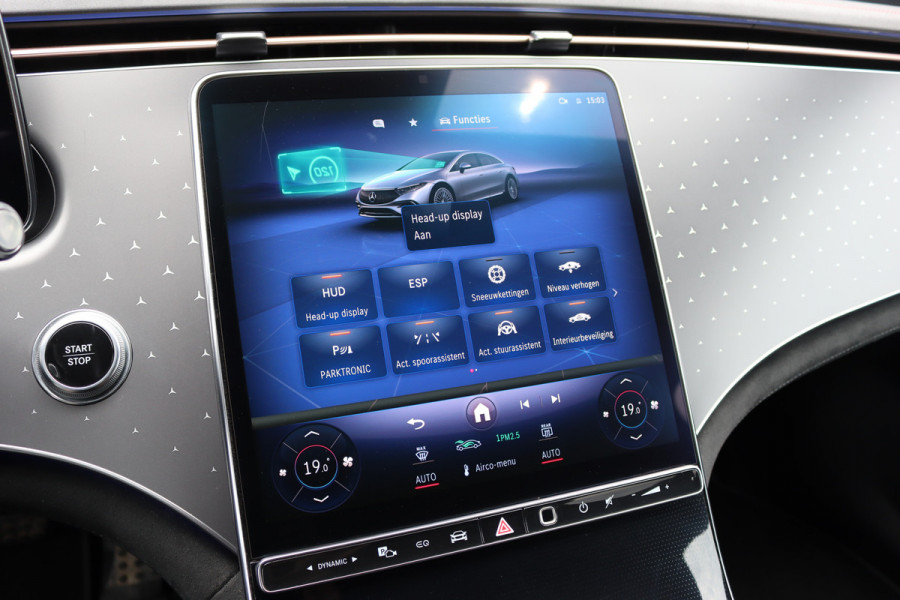 Mercedes-Benz EQS 450+ AMG Line Premium+ 108 kWh | SoH 98,58% | Luchtvering | Achterasbesturing | Distronic+ | Burmester | Stoelventilatie | Massage | Digital Light | Panoramadak | HUD | Verwarmd Stuurwiel |