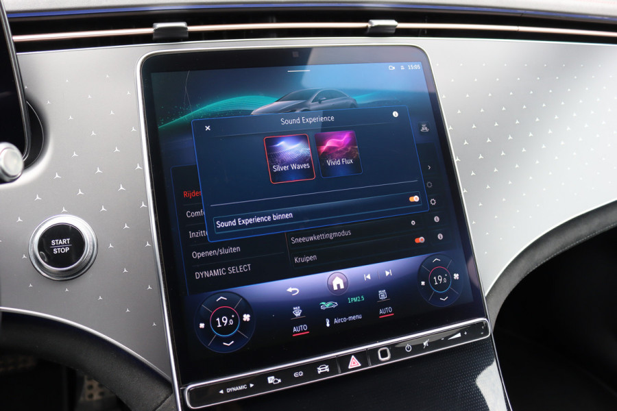 Mercedes-Benz EQS 450+ AMG Line Premium+ 108 kWh | SoH 98,58% | Luchtvering | Achterasbesturing | Distronic+ | Burmester | Stoelventilatie | Massage | Digital Light | Panoramadak | HUD | Verwarmd Stuurwiel |