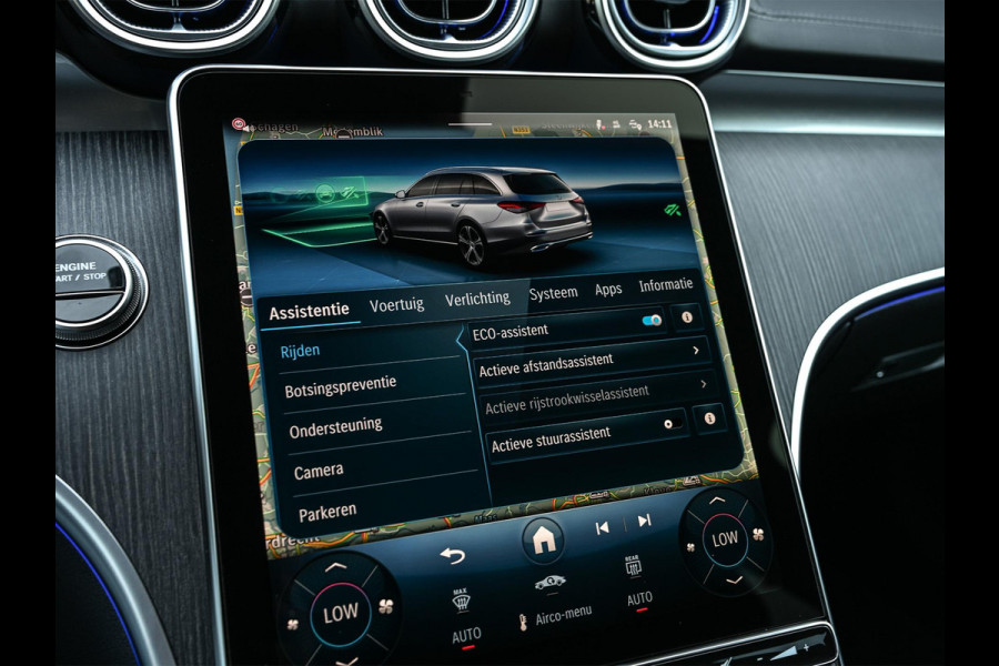 Mercedes-Benz C-Klasse Estate 300 e Business Solution AMG | NL-Auto | Panoramadak | 360 Camera | Burmester | Night-Pakket | Memory Seats | Head-Up | ACC | Ambiance Interieur | Stuurverwarming |
