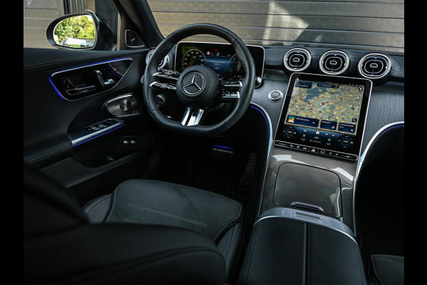 Mercedes-Benz C-Klasse Estate 300 e Business Solution AMG | NL-Auto | Panoramadak | 360 Camera | Burmester | Night-Pakket | Memory Seats | Head-Up | ACC | Ambiance Interieur | Stuurverwarming |