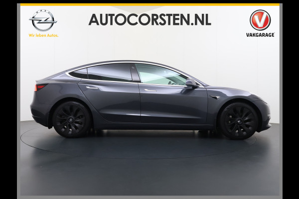 Tesla Model 3 Long Range AWD 75kWh 463PK Full Self Driving Ivoor Interieur All-Season banden Privacy Glas Premium Audio Panoramadak Navi Camer Lmv Leder Memory Elek.Stoelen Achterbank+Stoelverwarming Keyless Wifi Origineel Nederlandse Particuliere Auto Fabrieksgarantie op Accu en motor tot 25-3-2027/192.000KM