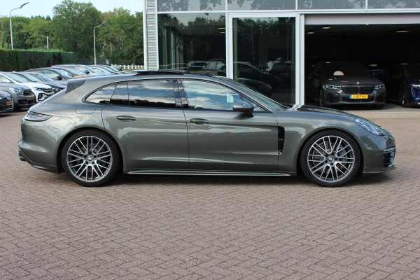 Porsche Panamera Sport Turismo 2.9 4 E-Hybrid / Panoramadak / 360Camera / Head-up / Softclose / Sportdesign+Chrono / 21'' / Sportuitlaat / Bose / Keyless / Stoelverwarming 4x / Stoelventilatie / Stuurverwarming / Dodehoek / DAB / ACC