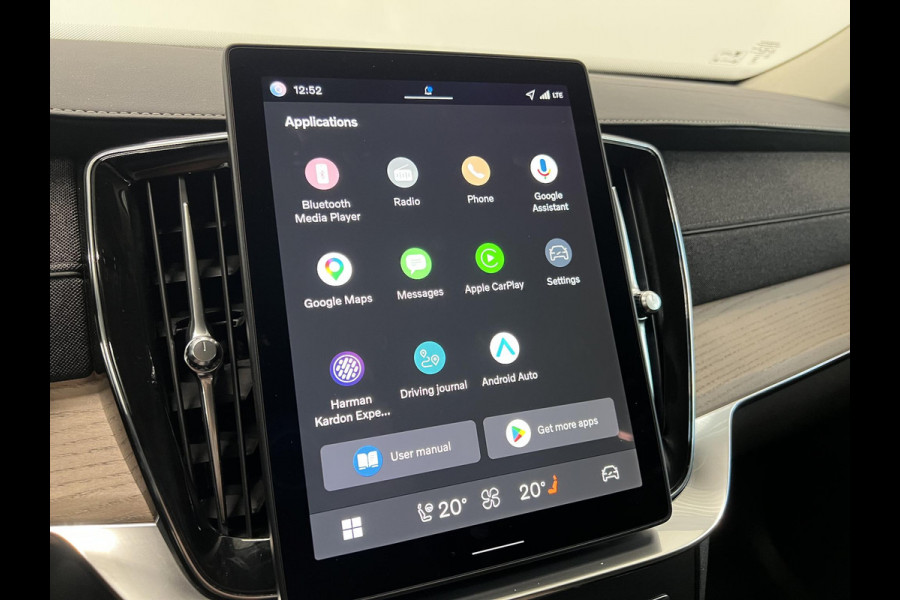 Volvo XC90 2.0 T8 Plug-in hybrid AWD Plus Dark 7 persoons Navigatie Apple Carplay/Android Auto 360 Camera Parkeersensoren Adaptive Cruise Control Full LED Stoel- en stuurverwarming Memory stoelen Climate Control Lichtmetalen velgen