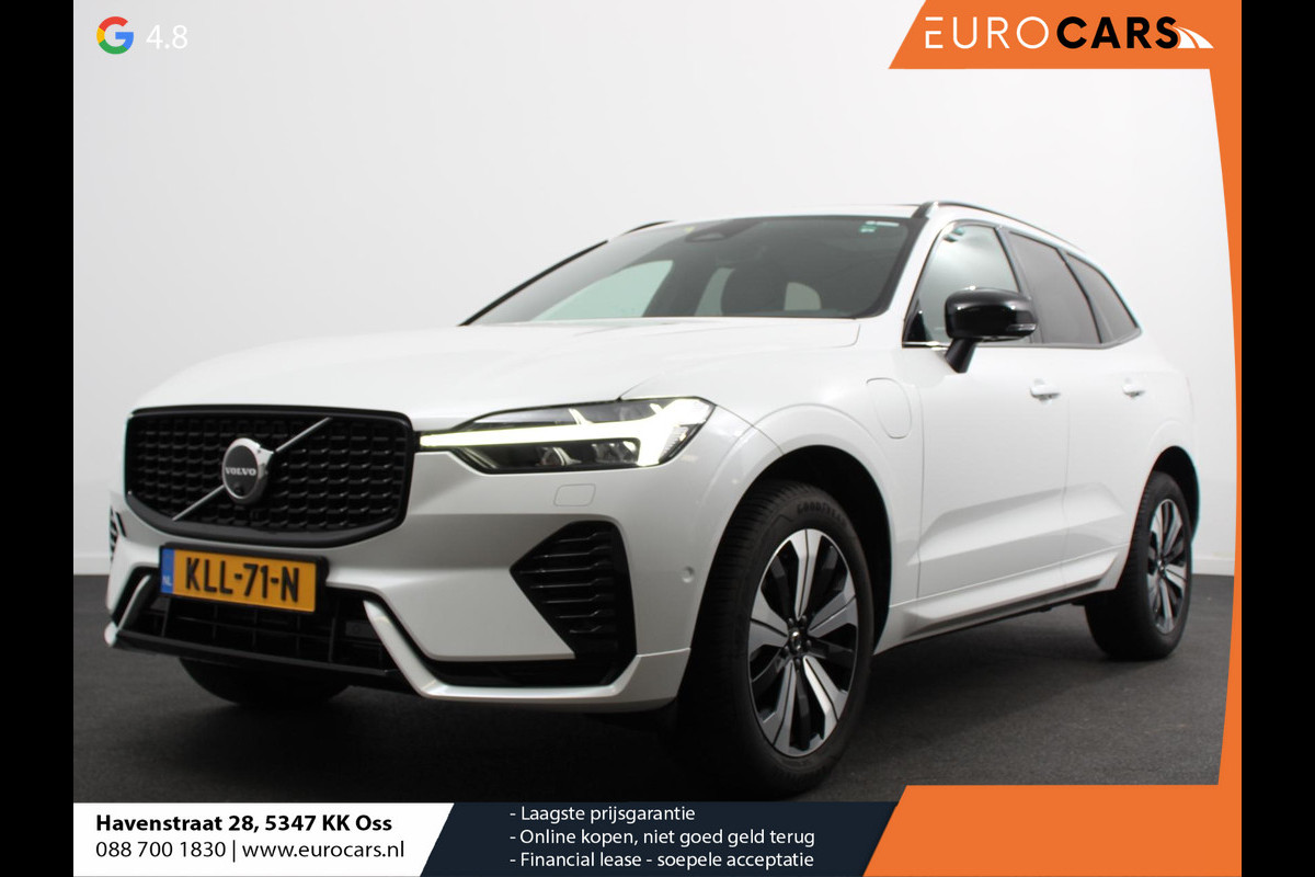 Volvo XC60 2.0 T6 Plug-in hybrid AWD Automaat Plus Dark Adaptieve cruise control Leder Navigatie Google Harman Kardon Panorama dak Lichtmetalen Velgen Dab Stoelverwarming Camera 360 Led Climate control Apple Carplay/ Android Auto