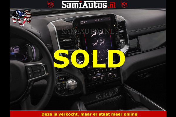 Dodge Ram NIGHT PREMIUM | 426PK | STRIPING | LUCHTVERING | HUD | PANO | 360 CAM | Full Option | LIMITED WHEELS | De Meest Luxe Pick-Up in  Comfortabele Dubbele Cabine met Royale 5 Zitplaatsen | EERSTE EIGENAAR | SMOKE PACK | BOM VOL |
