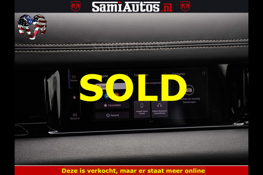 Dodge Ram NIGHT PREMIUM | 426PK | STRIPING | LUCHTVERING | HUD | PANO | 360 CAM | Full Option | LIMITED WHEELS | De Meest Luxe Pick-Up in  Comfortabele Dubbele Cabine met Royale 5 Zitplaatsen | EERSTE EIGENAAR | SMOKE PACK | BOM VOL |