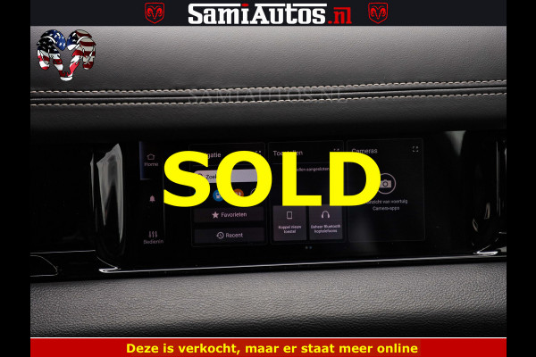 Dodge Ram NIGHT PREMIUM | 426PK | STRIPING | LUCHTVERING | HUD | PANO | 360 CAM | Full Option | LIMITED WHEELS | De Meest Luxe Pick-Up in  Comfortabele Dubbele Cabine met Royale 5 Zitplaatsen | EERSTE EIGENAAR | SMOKE PACK | BOM VOL |