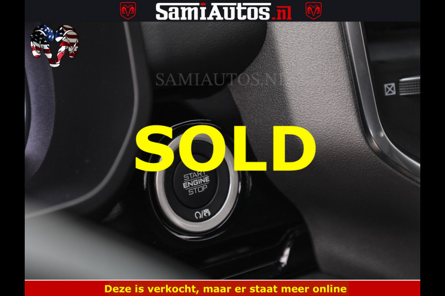Dodge Ram NIGHT PREMIUM | 426PK | STRIPING | LUCHTVERING | HUD | PANO | 360 CAM | Full Option | LIMITED WHEELS | De Meest Luxe Pick-Up in  Comfortabele Dubbele Cabine met Royale 5 Zitplaatsen | EERSTE EIGENAAR | SMOKE PACK | BOM VOL |