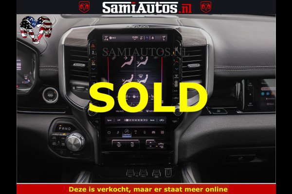Dodge Ram NIGHT PREMIUM | 426PK | STRIPING | LUCHTVERING | HUD | PANO | 360 CAM | Full Option | LIMITED WHEELS | De Meest Luxe Pick-Up in  Comfortabele Dubbele Cabine met Royale 5 Zitplaatsen | EERSTE EIGENAAR | SMOKE PACK | BOM VOL |