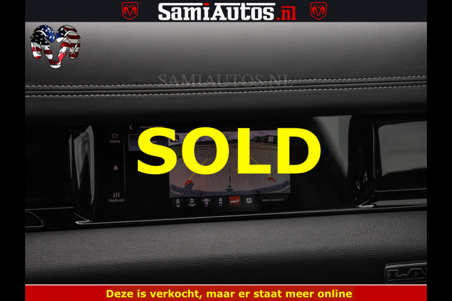 Dodge Ram NIGHT PREMIUM | 426PK | STRIPING | LUCHTVERING | HUD | PANO | 360 CAM | Full Option | LIMITED WHEELS | De Meest Luxe Pick-Up in  Comfortabele Dubbele Cabine met Royale 5 Zitplaatsen | EERSTE EIGENAAR | SMOKE PACK | BOM VOL |