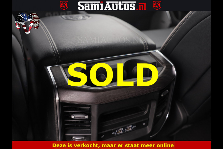 Dodge Ram NIGHT PREMIUM | 426PK | STRIPING | LUCHTVERING | HUD | PANO | 360 CAM | Full Option | LIMITED WHEELS | De Meest Luxe Pick-Up in  Comfortabele Dubbele Cabine met Royale 5 Zitplaatsen | EERSTE EIGENAAR | SMOKE PACK | BOM VOL |
