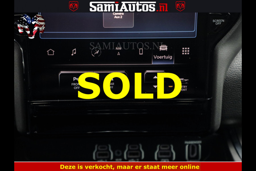 Dodge Ram NIGHT PREMIUM | 426PK | STRIPING | LUCHTVERING | HUD | PANO | 360 CAM | Full Option | LIMITED WHEELS | De Meest Luxe Pick-Up in  Comfortabele Dubbele Cabine met Royale 5 Zitplaatsen | EERSTE EIGENAAR | SMOKE PACK | BOM VOL |