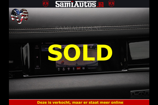 Dodge Ram NIGHT PREMIUM | 426PK | STRIPING | LUCHTVERING | HUD | PANO | 360 CAM | Full Option | LIMITED WHEELS | De Meest Luxe Pick-Up in  Comfortabele Dubbele Cabine met Royale 5 Zitplaatsen | EERSTE EIGENAAR | SMOKE PACK | BOM VOL |