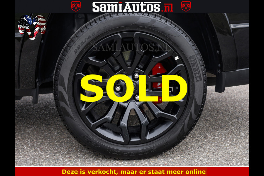 Dodge Ram NIGHT PREMIUM | 426PK | STRIPING | LUCHTVERING | HUD | PANO | 360 CAM | Full Option | LIMITED WHEELS | De Meest Luxe Pick-Up in  Comfortabele Dubbele Cabine met Royale 5 Zitplaatsen | EERSTE EIGENAAR | SMOKE PACK | BOM VOL |
