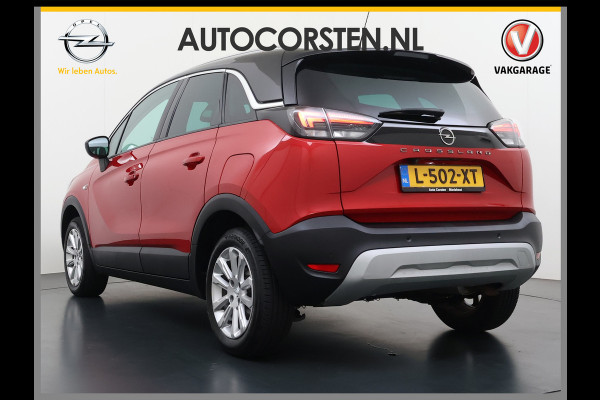 Opel Crossland 1.2T 131PK Automaat Stoel+Stuurverwarming AGR-Comfort Stoel 360°Camera Apple Carplay Android Auto Navi EccElegance Cruise Control Pdc Isofix DAB Bluetooth Lane Assist Led Lmv Regen-Lichtsensor