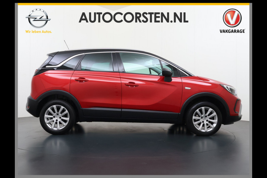 Opel Crossland 1.2T 131PK Automaat Stoel+Stuurverwarming AGR-Comfort Stoel 360°Camera Apple Carplay Android Auto Navi EccElegance Cruise Control Pdc Isofix DAB Bluetooth Lane Assist Led Lmv Regen-Lichtsensor