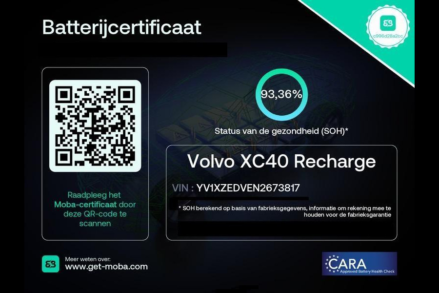 Volvo XC40 RECHARGE TWIN PRO AWD SOD ACCU 93% GARANTIE 9-2031 SCHUIF/ PANORAMADAK. WARMTEPOMP. DIGITAAL DASHBOARD.