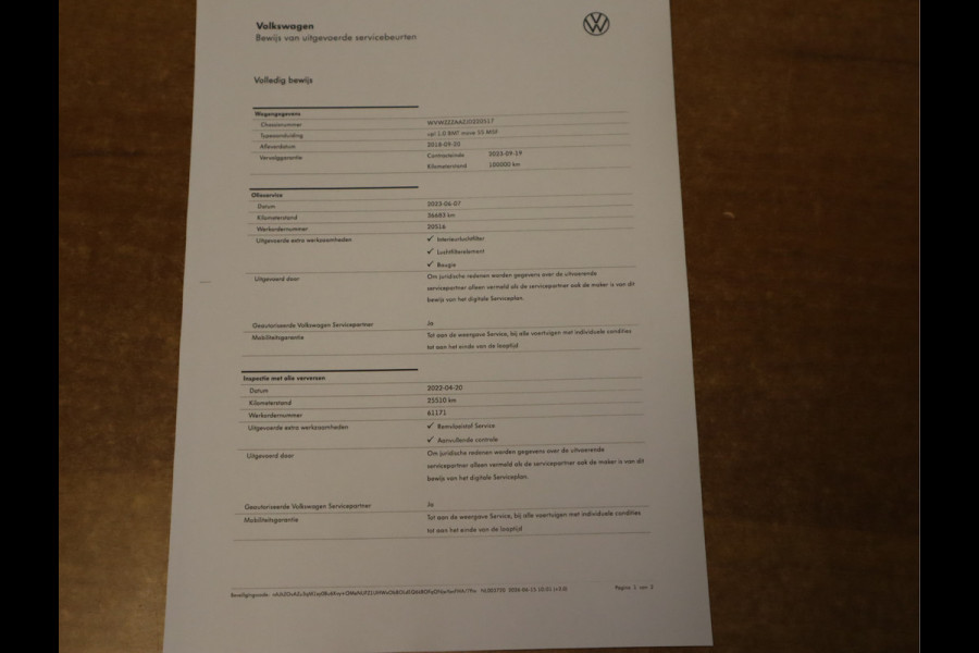 Volkswagen up! 1.0 BMT high up! Airco / 5 deurs / Stoelverw / Elekramen / Lm15'' / Ijskoude Airco /