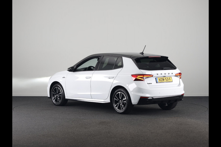 Škoda Fabia 1.0 TSI Monte Carlo 115 pk Automaat (DSG) | Verlengde garantie | Navigatie via App | Parkeersensoren | Achteruitrijcamera | Adaptieve cruise control | Stoelverwarming |