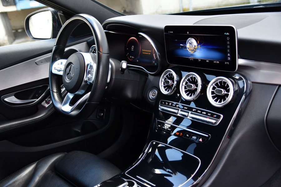 Mercedes-Benz C-Klasse 200 Premium Plus AMG Virtual, Cruise, Carplay, Stoelverwarming, Sfeer, Camera, 184pk, LED, Leder, Uniek!