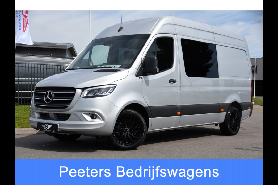Mercedes-Benz Sprinter 316 2.2 CDI L2H2 DC PB Edition Adaptieve Cruise, Camera, Carplay, LED, 164pk, Stoelverwarming, Trekhaak, Automaat, 10,5'' Mbux, Standkachel, Uniek!