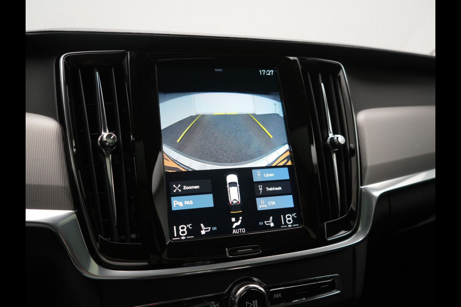 Volvo V90 T8 AWD Inscription PHEV 394pk Dealer O.H. | Trekhaak Af Fabriek | Panodak | Adaptive Cruise | Harman / Kardon | Head Up | Camera | Lederen Sportstoelen Massage & Ventilatie & Memory | Apple Carplay | Stuur Verwarmd | Blis | Plug In Hybrid |