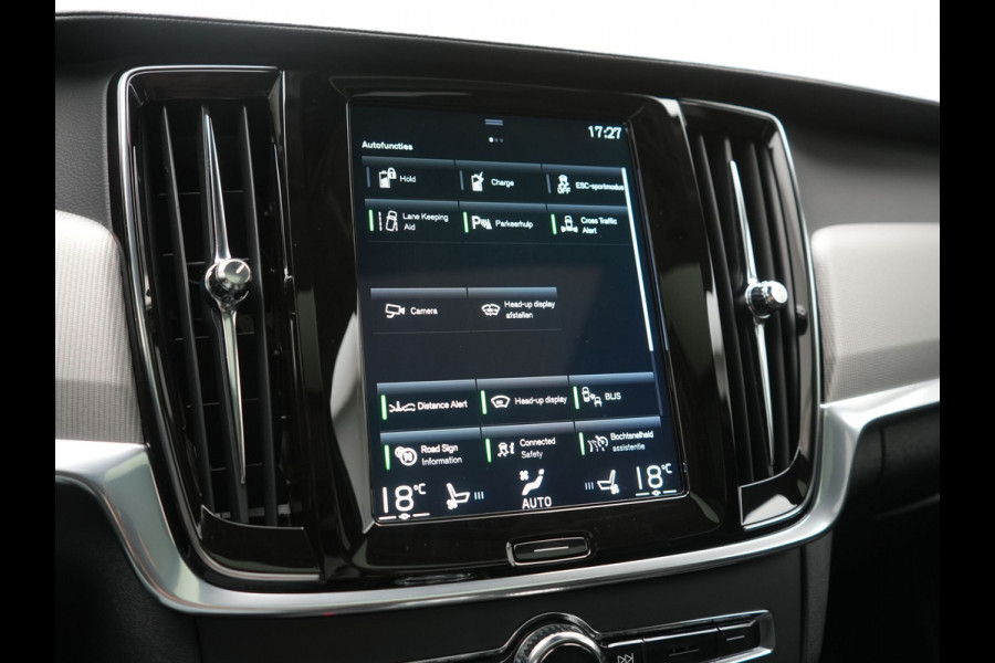 Volvo V90 T8 AWD Inscription PHEV 394pk Dealer O.H. | Trekhaak Af Fabriek | Panodak | Adaptive Cruise | Harman / Kardon | Head Up | Camera | Lederen Sportstoelen Massage & Ventilatie & Memory | Apple Carplay | Stuur Verwarmd | Blis | Plug In Hybrid |