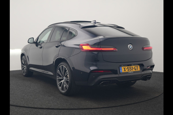 BMW X4 M40i M Sport 354pk | Trekhaak Af Fabriek | Panodak | Head Up | Adaptive Cruise | 360 Camera | Adaptief Onderstel | Lederen Sportstoelen Memory & Verwarmd | 21"L.M | Keyless | Blis | Sfeerverlichting | Apple Carplay |