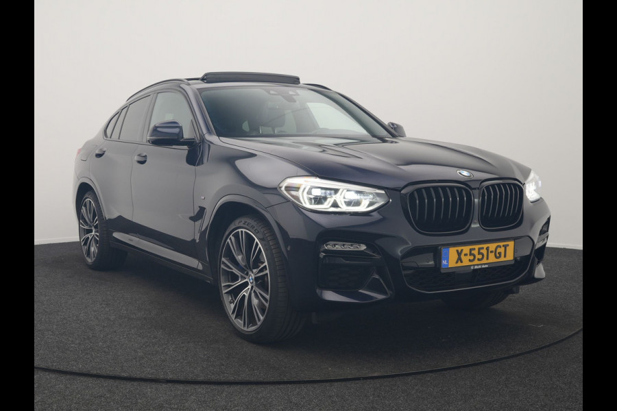 BMW X4 M40i M Sport 354pk | Trekhaak Af Fabriek | Panodak | Head Up | Adaptive Cruise | 360 Camera | Adaptief Onderstel | Lederen Sportstoelen Memory & Verwarmd | 21"L.M | Keyless | Blis | Sfeerverlichting | Apple Carplay |