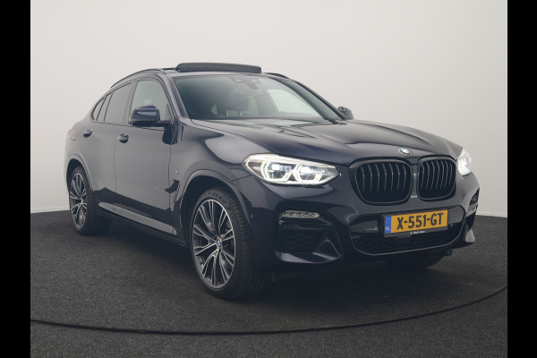 BMW X4 M40i M Sport 354pk | Trekhaak Af Fabriek | Panodak | Head Up | Adaptive Cruise | 360 Camera | Adaptief Onderstel | Lederen Sportstoelen Memory & Verwarmd | 21"L.M | Keyless | Blis | Sfeerverlichting | Apple Carplay |