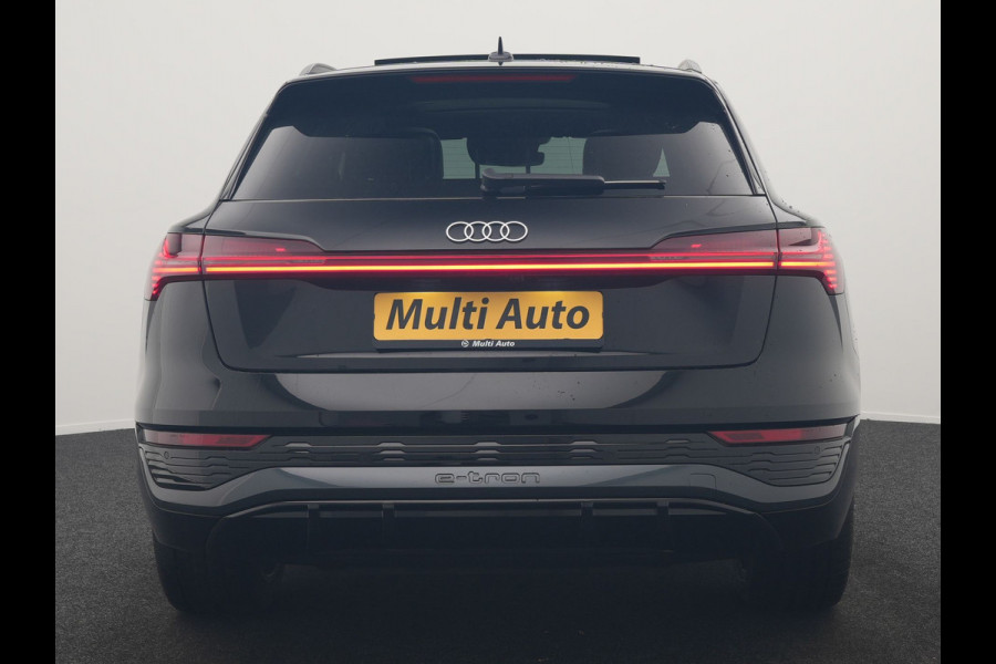 Audi Q8 e-tron 55 Quattro S Edition 114 kWh 408pk Dealer O.H. | Panodak | Luchtvering | Adaptive Cruise | Head Up | Bang & Olufsen | 360 Camera | Lederen Sportstoelen Verwarmd | Matrix LED | Keyless | Apple Carplay | Navigatie | DAB |
