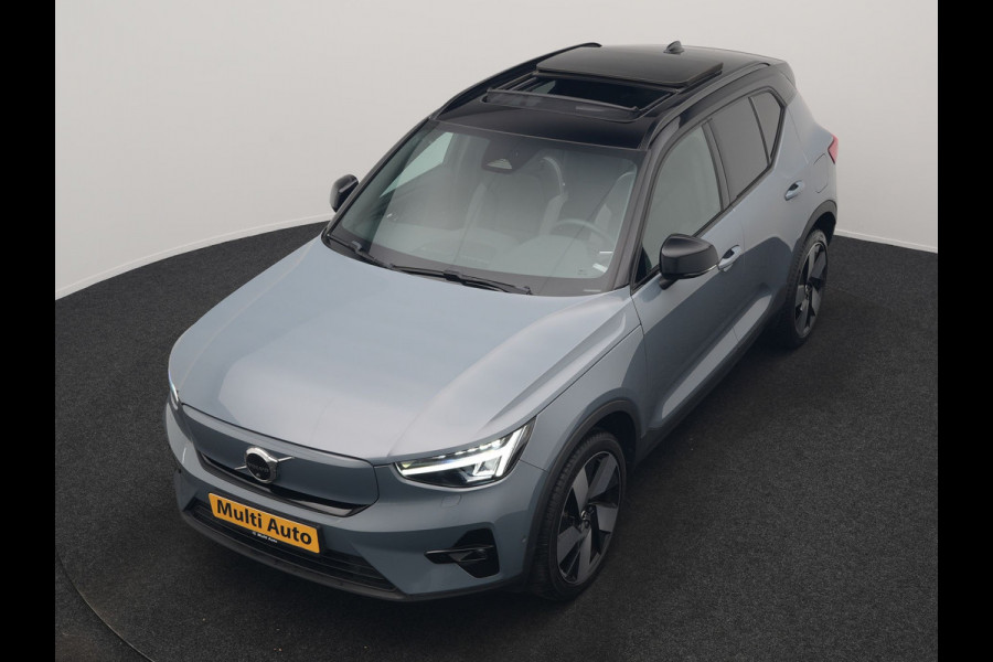 Volvo XC40 Recharge Twin Ultimate 78 kWh 408pk | Panodak | Adaptive Cruise | 360 Camera | Harman / Kardon | Lederen Sportstoelen Memory & Verwarmd | Blis | Keyless | Stuur Verwarmd | Google Assistent | Apple Carplay | DAB | 20"L.M |