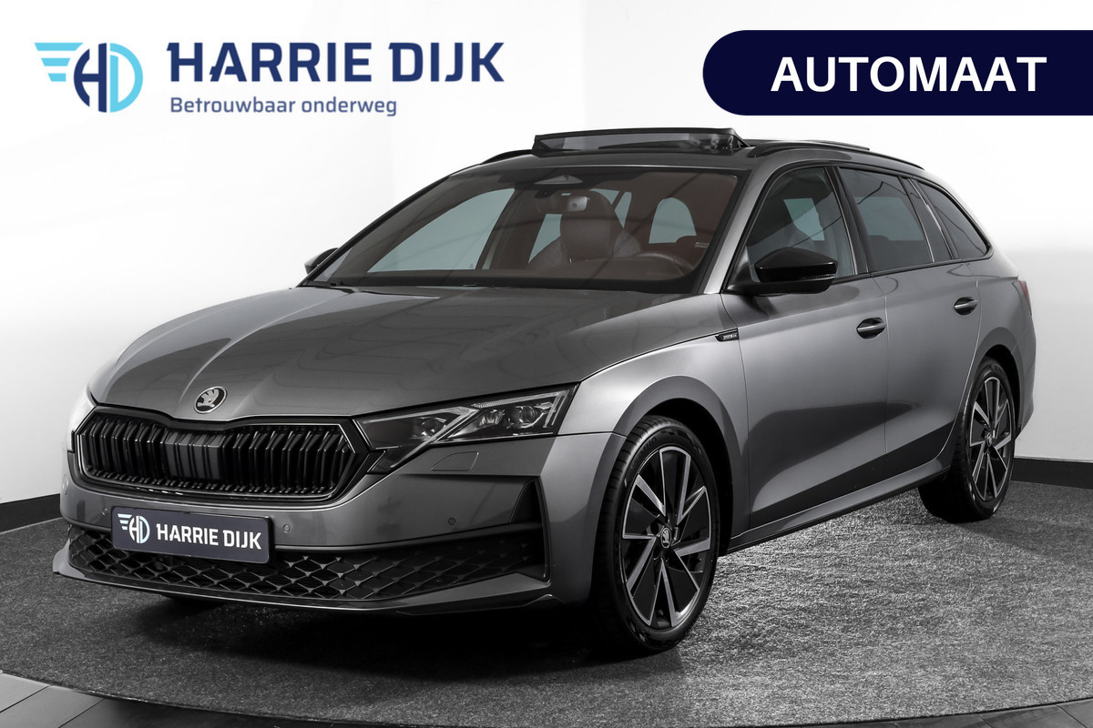 Škoda Octavia Combi 1.5 TSI MHEV 150 PK Sportline Business | S/K-Panodak | Elek. Trekhaak | Matrix Led | Adapt. Cruise | Winterpakket | 13 inch Navi | Camera | NAV + App. Connect | ECC | Elek. Klep | LM 18" | 5062