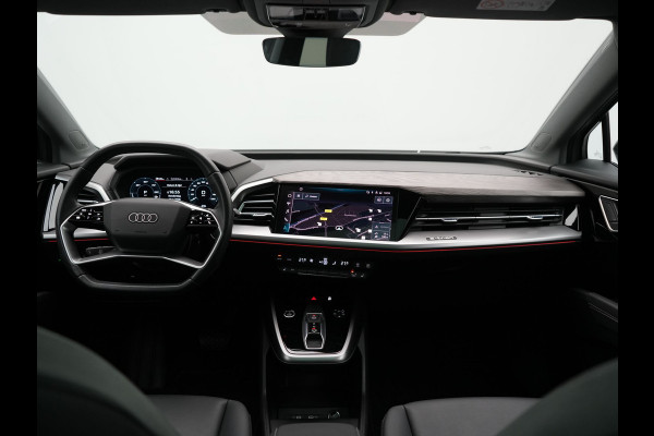 Audi Q4 e-tron 45 Quattro Edition 76,6 kWh 265pk Dealer O.H. | Panodak | Sonos Audio | Camera | Sfeerverlichting | Lederen Sportstoelen Verwarmd | Apple Carplay | Navigatie | DAB | 20"L.M |