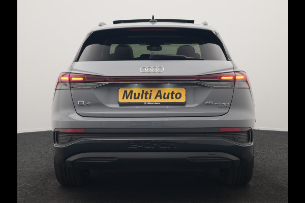 Audi Q4 e-tron 45 Quattro Edition 76,6 kWh 265pk Dealer O.H. | Panodak | Sonos Audio | Camera | Sfeerverlichting | Lederen Sportstoelen Verwarmd | Apple Carplay | Navigatie | DAB | 20"L.M |