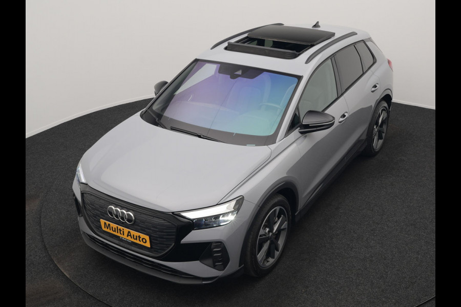 Audi Q4 e-tron 45 Quattro Edition 76,6 kWh 265pk Dealer O.H. | Panodak | Sonos Audio | Camera | Sfeerverlichting | Lederen Sportstoelen Verwarmd | Apple Carplay | Navigatie | DAB | 20"L.M |