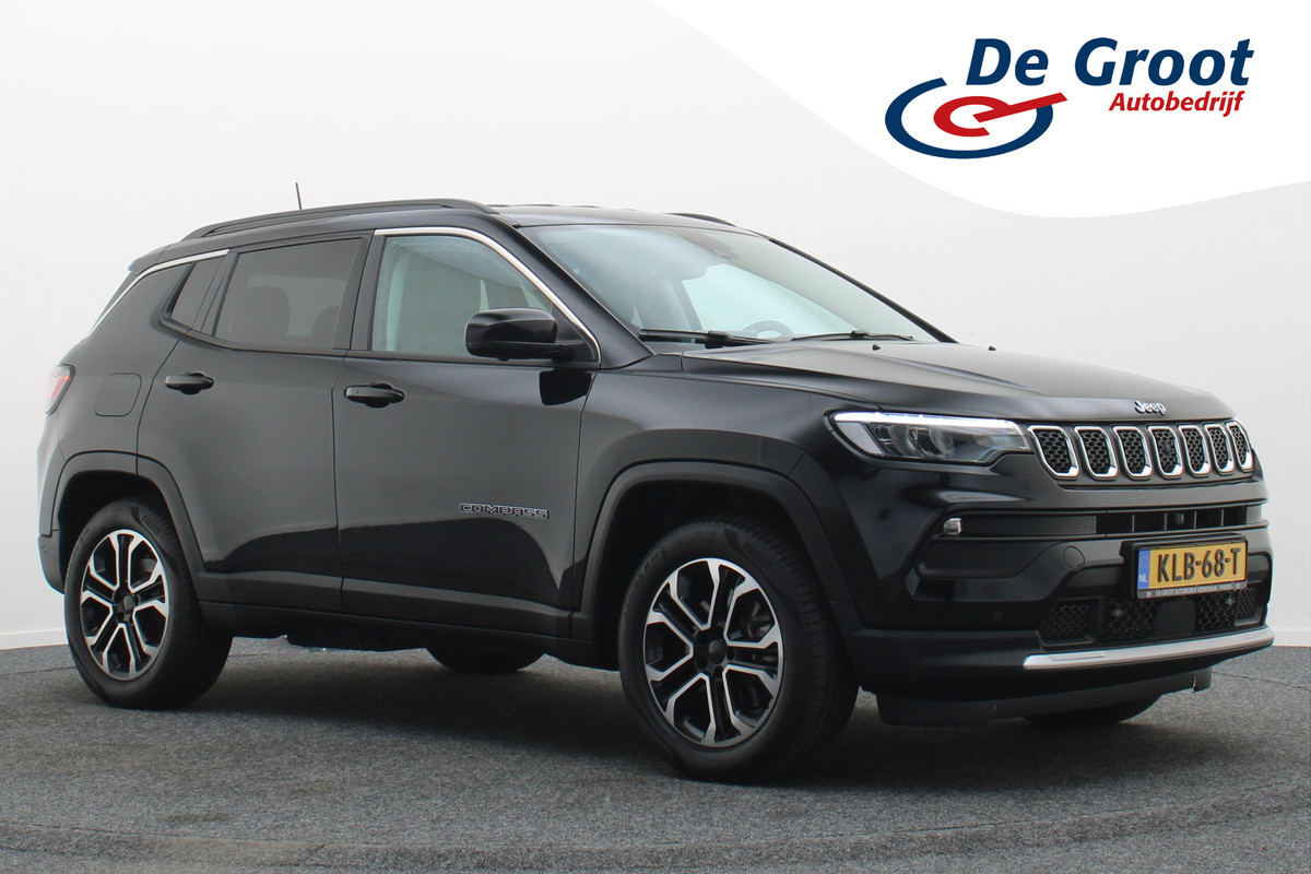 Jeep Compass 4xe 190 Plug-in Hybrid Electric Limited Business Leder/Stof, 360° Camera, Apple Carplay, ACC, Virtual Cockpit, DAB, 18''