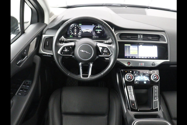 Jaguar I-PACE EV400 Business Edition S 90 kWh | SOH 94,2% | 55.300km NAP | Panoramadak | Leder | Stoelverwarming | Carplay | Camera | Meridian Surround | Stuurverwarming | Park Assist | Keyless | Full LED | Elektrische kofferklep | Navigatie | Verwarmde voorruit | 20'' lichtmetalen velgen | Origineel NL