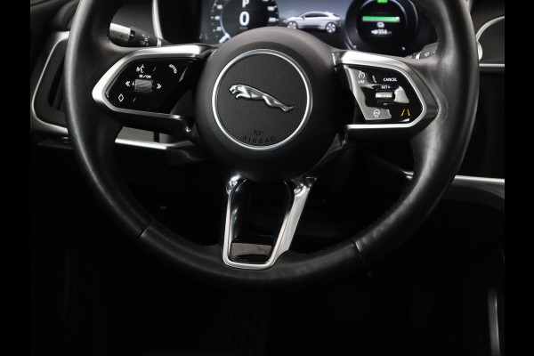 Jaguar I-PACE EV400 Business Edition S 90 kWh | SOH 94,2% | 55.300km NAP | Panoramadak | Leder | Stoelverwarming | Carplay | Camera | Meridian Surround | Stuurverwarming | Park Assist | Keyless | Full LED | Elektrische kofferklep | Navigatie | Verwarmde voorruit | 20'' lichtmetalen velgen | Origineel NL