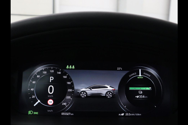Jaguar I-PACE EV400 Business Edition S 90 kWh | SOH 94,2% | 55.300km NAP | Panoramadak | Leder | Stoelverwarming | Carplay | Camera | Meridian Surround | Stuurverwarming | Park Assist | Keyless | Full LED | Elektrische kofferklep | Navigatie | Verwarmde voorruit | 20'' lichtmetalen velgen | Origineel NL